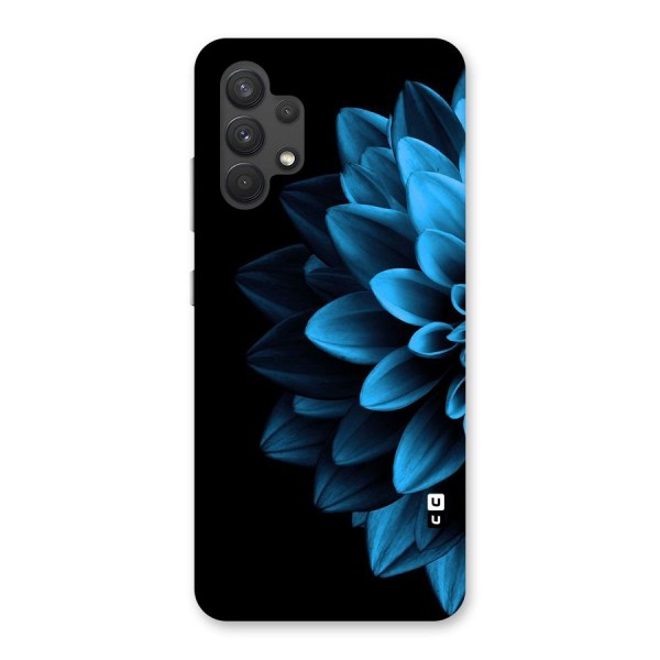 Half Blue Flower Back Case for Galaxy A32