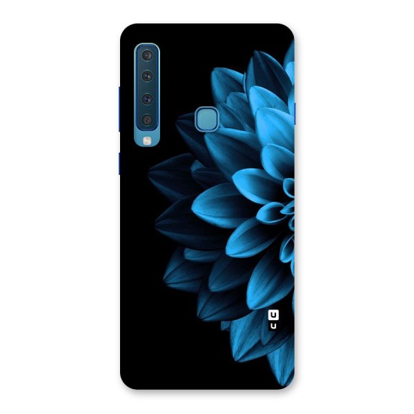 Half Blue Flower Back Case for Galaxy A9 (2018)