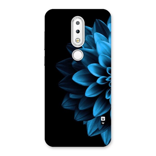 Half Blue Flower Back Case for Nokia 6.1 Plus
