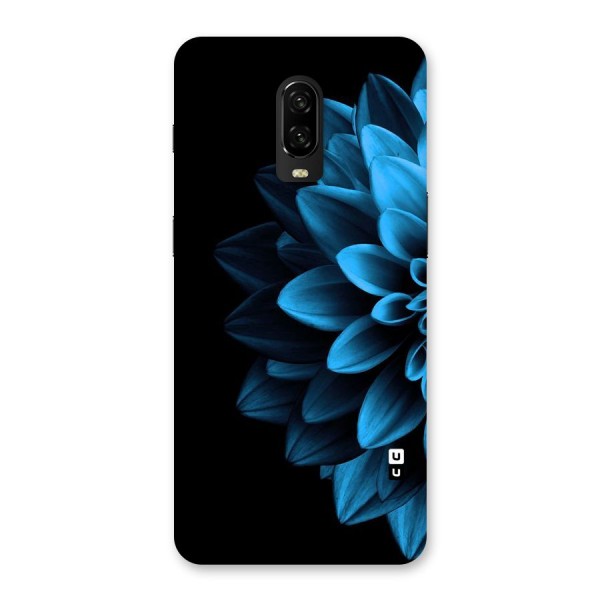 Half Blue Flower Back Case for OnePlus 6T