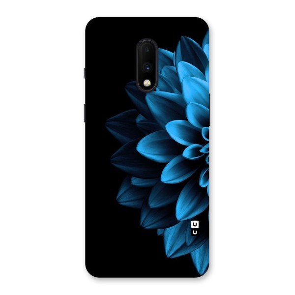 Half Blue Flower Back Case for OnePlus 7