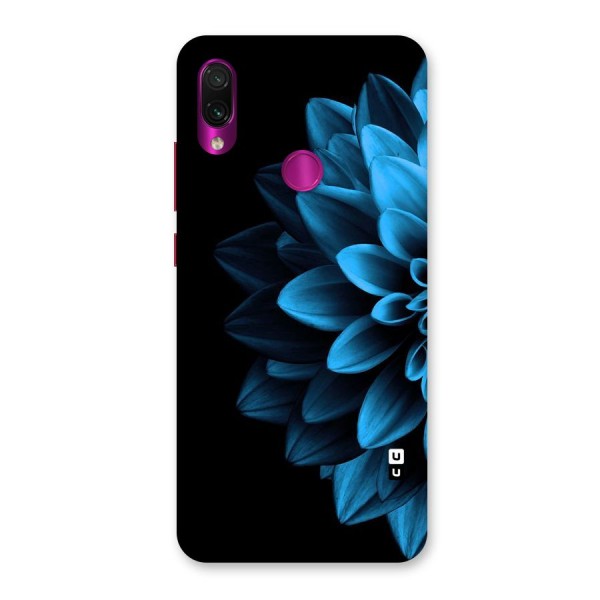 Half Blue Flower Back Case for Redmi Note 7 Pro