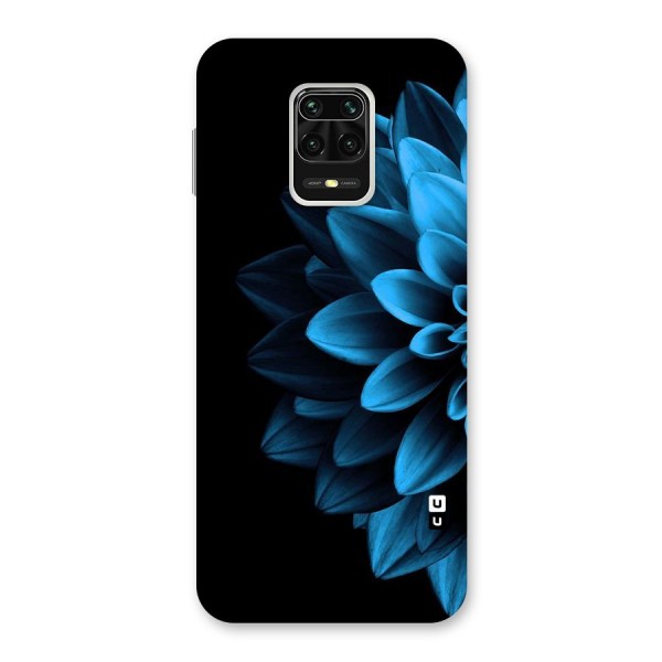 Half Blue Flower Back Case for Redmi Note 9 Pro