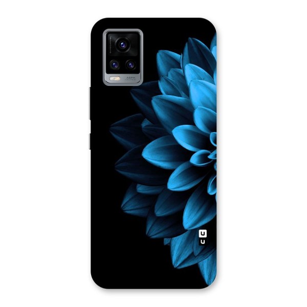 Half Blue Flower Back Case for Vivo V20