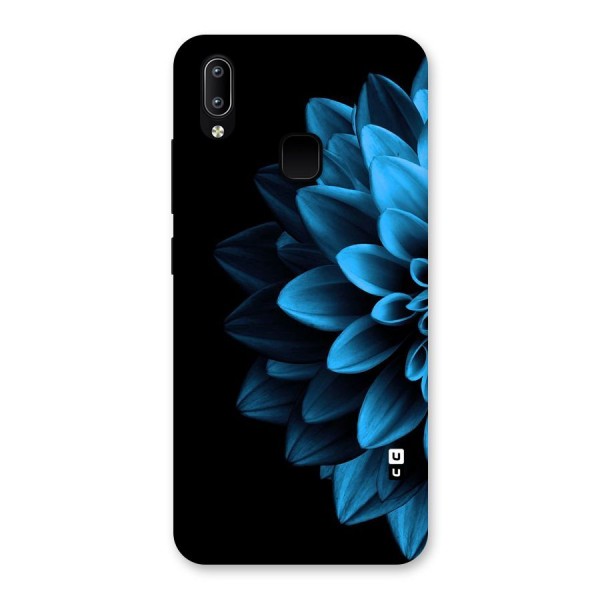 Half Blue Flower Back Case for Vivo Y95