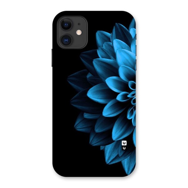 Half Blue Flower Back Case for iPhone 11