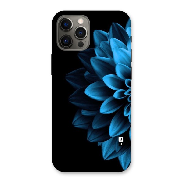 Half Blue Flower Back Case for iPhone 12 Pro Max
