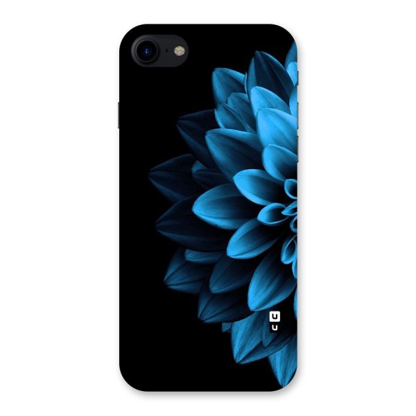 Half Blue Flower Back Case for iPhone SE 2020