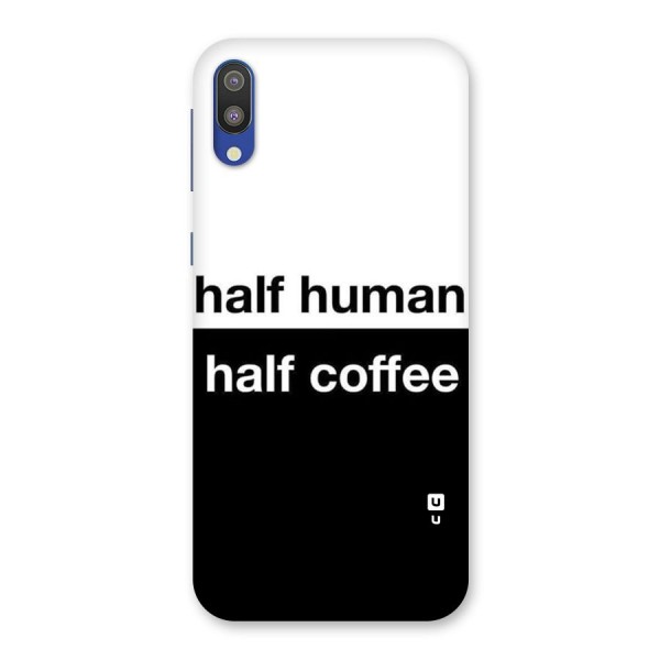 Half Human Half Coffee Back Case for Galaxy M10