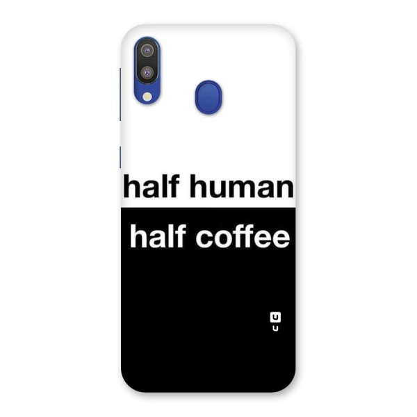 Half Human Half Coffee Back Case for Galaxy M20