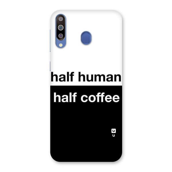 Half Human Half Coffee Back Case for Galaxy M30