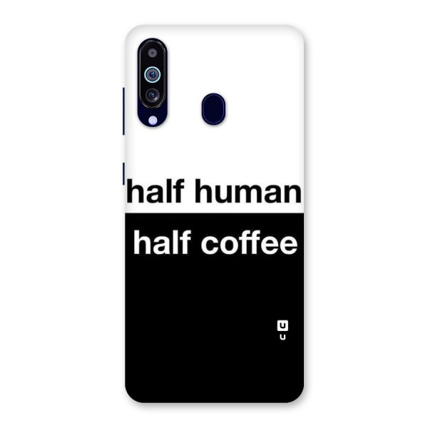 Half Human Half Coffee Back Case for Galaxy M40