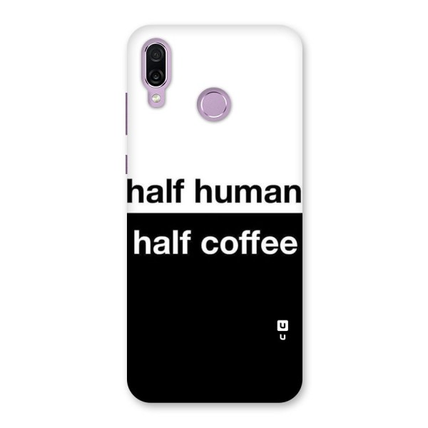Half Human Half Coffee Back Case for Honor Play