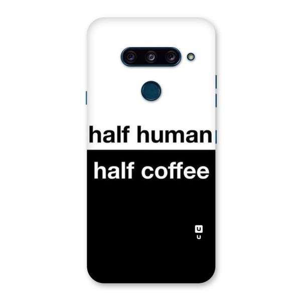Half Human Half Coffee Back Case for LG  V40 ThinQ