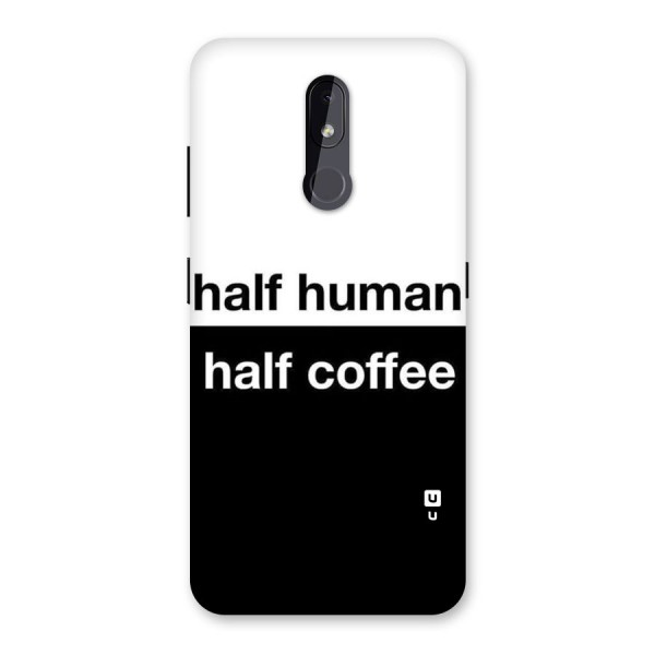 Half Human Half Coffee Back Case for Nokia 3.2