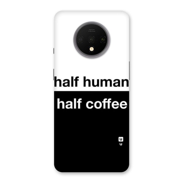 Half Human Half Coffee Back Case for OnePlus 7T