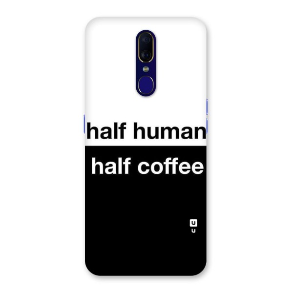 Half Human Half Coffee Back Case for Oppo A9