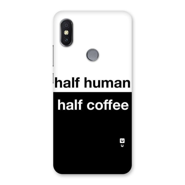 Half Human Half Coffee Back Case for Redmi Y2