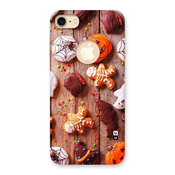 Halloween Chocolates Back Case for iPhone 7 Logo Cut
