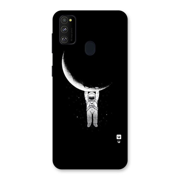 Hanging Astronaut Back Case for Galaxy M21
