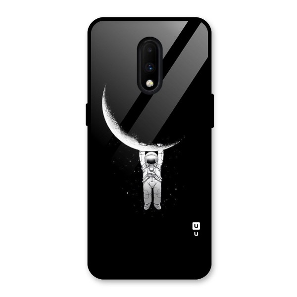 Hanging Astronaut Glass Back Case for OnePlus 7