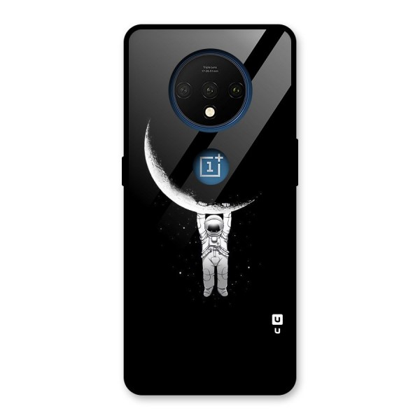 Hanging Astronaut Glass Back Case for OnePlus 7T