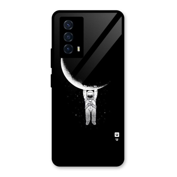 Hanging Astronaut Glass Back Case for Vivo iQOO Z5