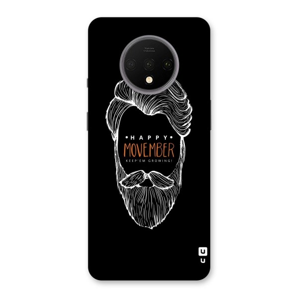 Happy Movember Black Back Case for OnePlus 7T