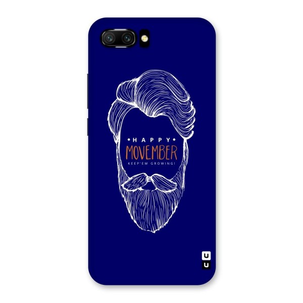 Happy Movember Blue Back Case for Honor 10
