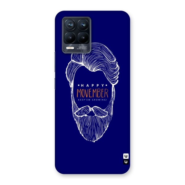 Happy Movember Blue Back Case for Realme 8 Pro