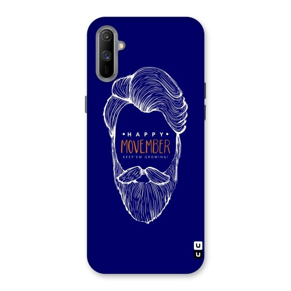 Happy Movember Blue Back Case for Realme C3