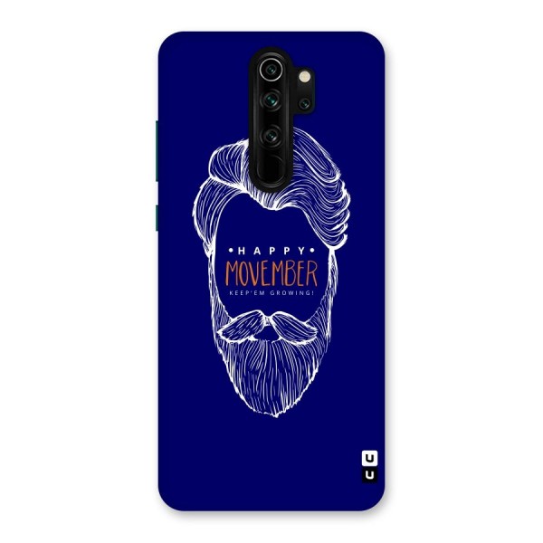 Happy Movember Blue Back Case for Redmi Note 8 Pro