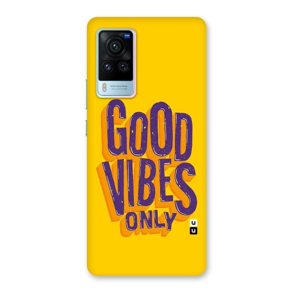 Happy Vibes Only Back Case for Vivo X60 Pro