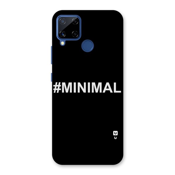 Hashtag Minimal Black Back Case for Realme Narzo 30A
