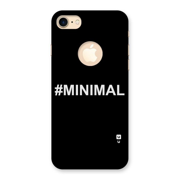 Hashtag Minimal Black Back Case for iPhone 7 Logo Cut