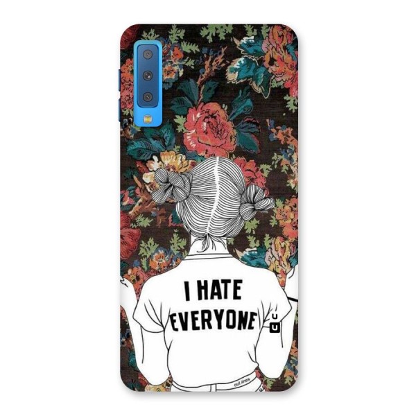 Hate Everyone Back Case for Galaxy A7 (2018)