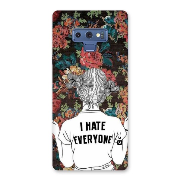 Hate Everyone Back Case for Galaxy Note 9