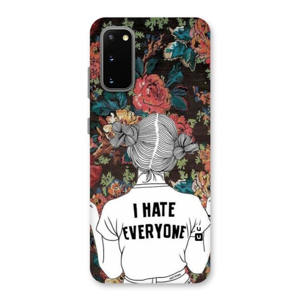 Hate Everyone Back Case for Galaxy S20
