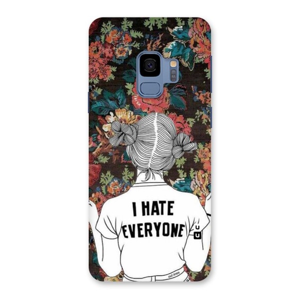Hate Everyone Back Case for Galaxy S9