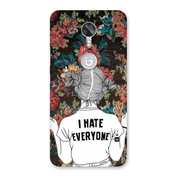 Hate Everyone Back Case for Gionee A1