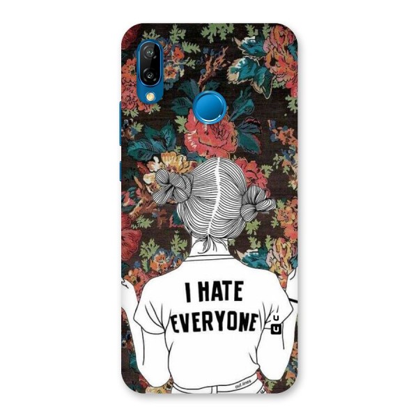 Hate Everyone Back Case for Huawei P20 Lite
