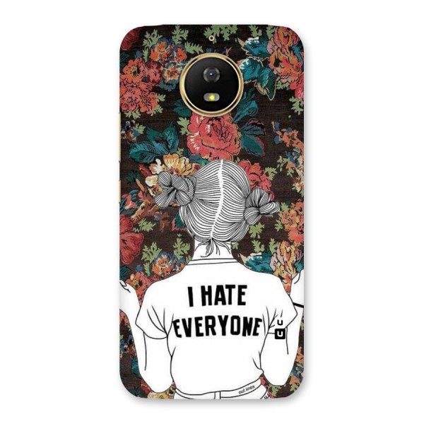 Hate Everyone Back Case for Moto G5s
