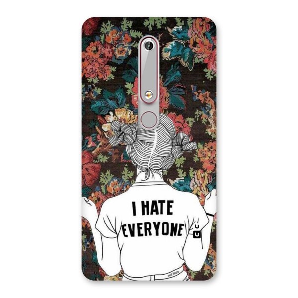 Hate Everyone Back Case for Nokia 6.1
