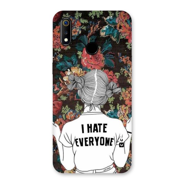 Hate Everyone Back Case for Realme 3