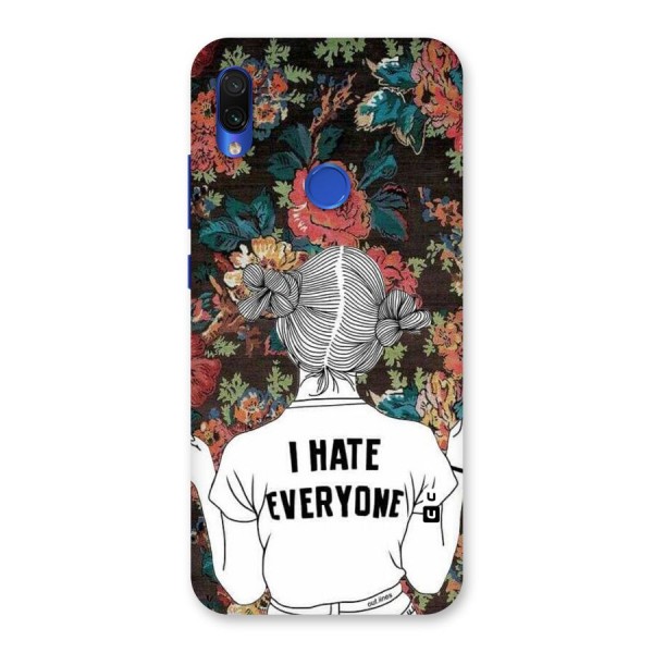 Hate Everyone Back Case for Redmi Note 7S