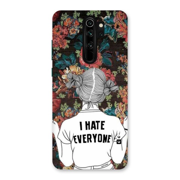 Hate Everyone Back Case for Redmi Note 8 Pro