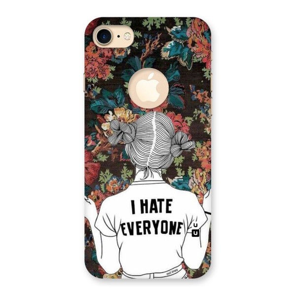 Hate Everyone Back Case for iPhone 7 Logo Cut