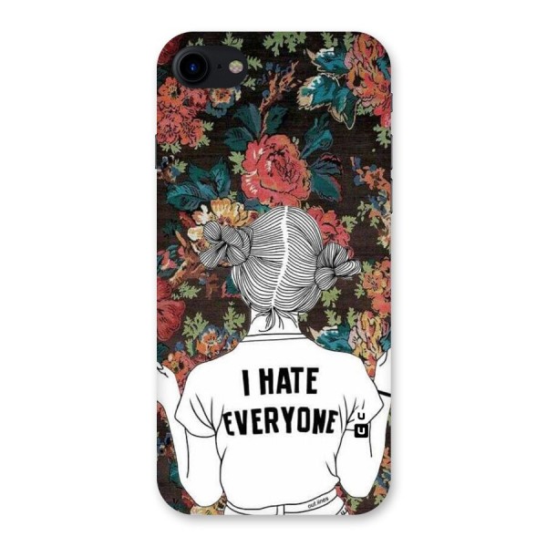 Hate Everyone Back Case for iPhone SE 2020