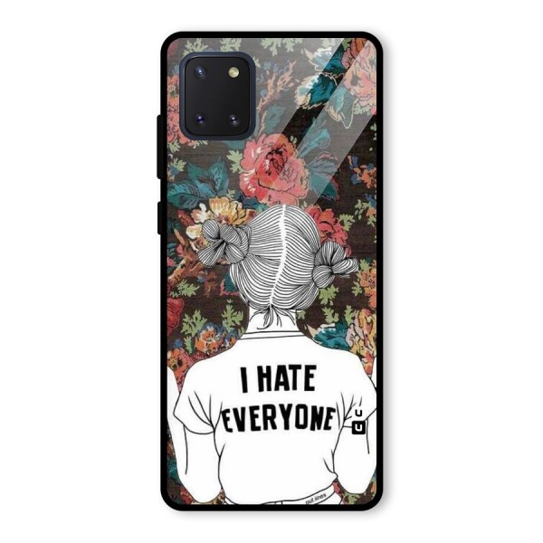 Hate Everyone Glass Back Case for Galaxy Note 10 Lite