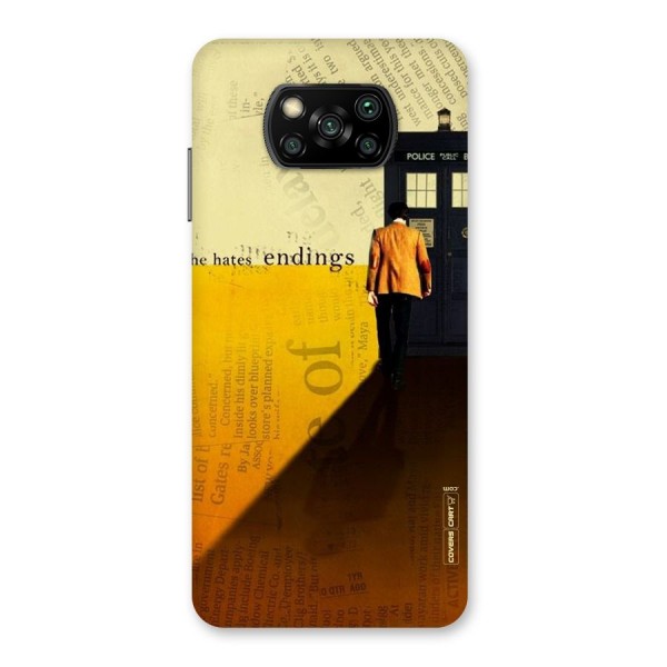 Hates Endings Back Case for Poco X3